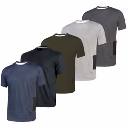 Maglietta Mezze Maniche UPower Road T-Shirt manica corta in jersey di polycotone. Collo e bordo manica a costine elasticizzat ...