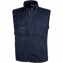 Utilizzo primavera/estate. In cotone 97%, spandex 3%, 220 gr/m2. Elesticizzato, è dotato di due tasche frontali e una tasca p ...