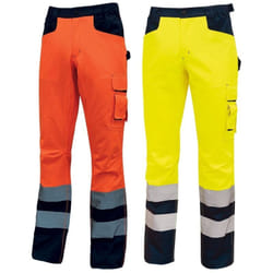 U-power - Pantaloni Alta Visbilita Foderati in Flanella UPower Radiant Arancio-Navy l