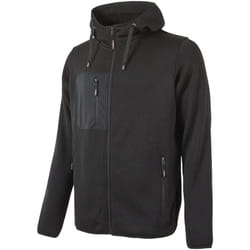 U-power - Felpa Full Zip con Cappuccio Enjoy Rainbow Black Carbon Taglia m
