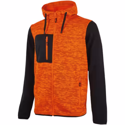 Felpa full zip con colletto alto e interno in morbido pile della linea Enjoy di U-POWER. Chiusura con zip centrale impermeabi ...