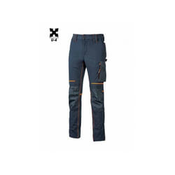 U-power - Pantalone Da Lavoro Atom Idrorepellente In Tessuto 4 Way Stretch Confortevole e Morbido Sulla Pelle s - Blu