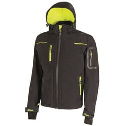 U-power - Giacca UPower Space in Softshell Scura (Black Carbon) Nero s