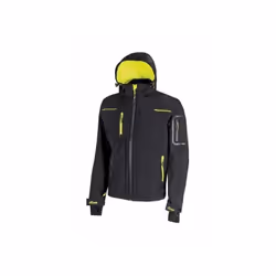 La giacca modello Space FU187BC di U-Power è realizzata in Softshell con membrana U-Tex che rende il tessuto impermeabile, tr ...