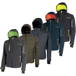 U-power - Giacca softshell da lavoro Space - xxxxl - Blu