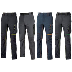 U-power - Pantaloni da Lavoro Estivi Uomo UPower World Blue-Arancio m