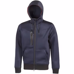 Tasty è una felpa full-zip in tessuto jersey scuba elasticizzato. Cappuccio con fettuccia reflex sul bordo. Dispone di due ta ...