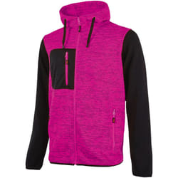 U-power - Felpa Full Zip con Cappuccio Enjoy Rainbow Lady Black Fucsia Taglia xs