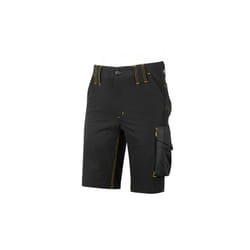 U-power - Bermuda Da Lavoro Mercury In Tessuto Traspirante Colore Black Carbon Taglia xxl