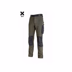 Il pantalone Atom PE145DG U-Power è un pantalone da lavoro in tessuto U-4 (U-Power 4 way stretch) molto comodo, resistente, m ...
