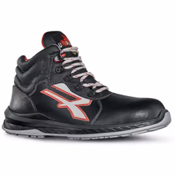 Scarpa Antinfortunistica in Pelle S3 UPower Boston Scarpe antinfortunistiche idrorepellenti in pelle grana mina con suola ant ...