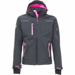 Giacca in Softshell con membrana U-Tex che rende il tessuto impermeabile, traspirante e antivento. Giacca molto comoda e resi ...