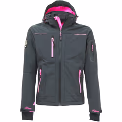 Giacca in Softshell con membrana U-Tex che rende il tessuto impermeabile, traspirante e antivento. Giacca molto comoda e resi ...