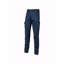 U-Power Style Guapo, Uomo, Blu, XL, 5 tasche, Chiusura a bottone, Allacciatura a zip, Cotone