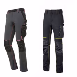 Pantaloni da Lavoro UPower Donna Modello Atom Pantaloni slim fit donna per il lavoro in tessuto U-4 che dona massima libertà  ...