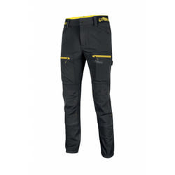 U-power - Pantaloni horizon black carbon Taglia: 2XL