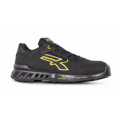 U-Power Frank s ESD, Unisex, Adulto, Scarpe da ginnastica antinfortunistiche, Nero, Giallo, Chiusura con lacci, Nylon