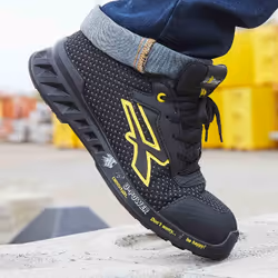 U-Power MATT s ESD Unisex Adulto Nero, Giallo - Vista aggiuntiva 5