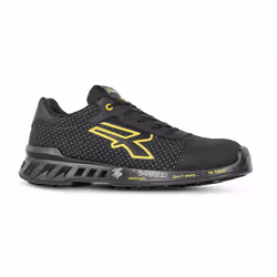 U-Power MATT s ESD, Unisex, Adulto, Scarpe da ginnastica antinfortunistiche, Nero, Giallo, Tessile, Alluminio