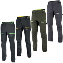 U-power - Pantaloni da Lavoro Harmony Black Carbon Taglia l