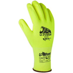 U-power - Icon Guanti Lavoro Antifortunistica Nylon Touchscreen Verde 8/M