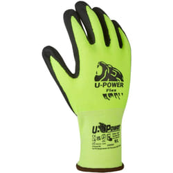 U-power - Flex Guanti Lavoro Antinfortunistica Nylon Touchscreen Verde 9/L