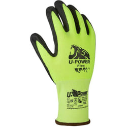 U-power - Flex Guanti Lavoro Antinfortunistica Nylon Touchscreen Verde 10/XL
