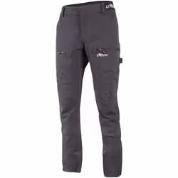 Pantaloni da lavoro stretch in tessuto U-4 idrorepellente, traspirante e ad asciugatura rapida. Il tessuto elasticizzato si m ...