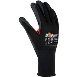 U-power - Flynt Guanti Lavoro Antinfortunistica Nylon Touchscreen Nero Rosso 11/XXL