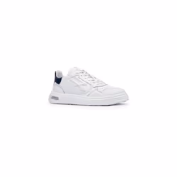 SCARPA URBAN STYLE DRAGOS BLU U-POWER Tomaia in morbida pelle bianca, fodera interna in pelle bianca e spugna di cotone SCARP ...