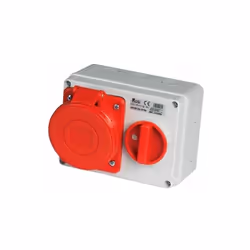 Iacuzzo Ferramenta CONTATTARE NEGOZIO EBAY PRESA FISSA INTERBLOCCATA ORIZZONTALE DA PARETE CON FONDO IP44 32A ROSI 3334R6 Des ...