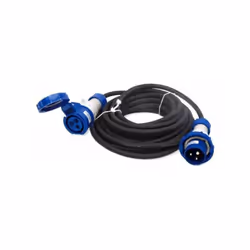 Proluga da cantiere CEE IP67 Lunghezza cavo m 20/30 Cavo neoprene H07RN F Sezione cavo mmq 3x2,5 Presa CEE 2P+T 16A Spina CEE ...