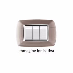 Placca Mylife 7 Mod. Acciaio Satinato ( ELETTROCANALI cod. ECL2987AS )