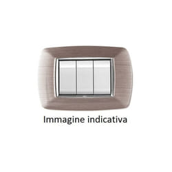 Elettrocanali - Placca Mylife 7 Mod. Acciaio Satinato ( cod. ECL2987AS )