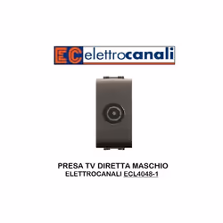 Presa coassiale diretta per impianti di antenna monoutenza anche telealimentati e centralizzati ed impianti via satellite mon ...