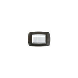 Elettrocanali - Placca Mylife 3 Moduli Wenge ( cod. ECL2983WG )