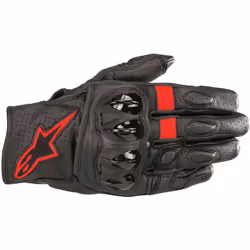 Alpinestars Celer V2 Guanti Moto traforati, nero-rosso, dimensione M per uomo