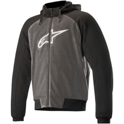 Alpinestars Chrome Sport Felpa con cappuccio moto, grigio, dimensione S per uomo