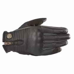 Alpinestars Honda Rayburn Guanti moto in pelle, nero-grigio, dimensione S
