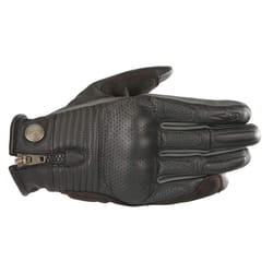 Alpinestars Honda Rayburn Guanti moto in pelle, nero-grigio, dimensione S