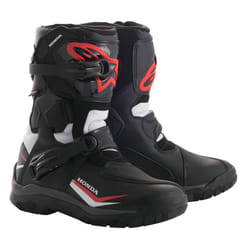 Alpinestars Honda Belize Drystar Stivali da moto, nero-bianco-rosso, dimensione 48 per uomo