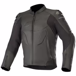 Alpinestars Caliber Giubbotto moto in pelle, nero, dimensione 48 per uomo