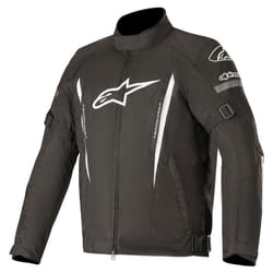 Alpinestars Gunner v2 impermeabile Giacca tessile moto, nero-bianco, dimensione L per uomo
