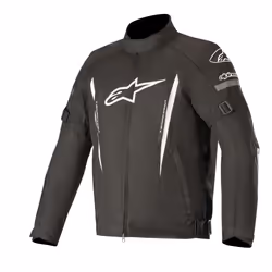 Alpinestars Gunner v2 impermeabile Giacca tessile moto, nero-bianco, dimensione 3XL per uomo