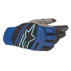 Alpinestars Tech Star Guanti Motocross, nero-blu, dimensione S per uomo