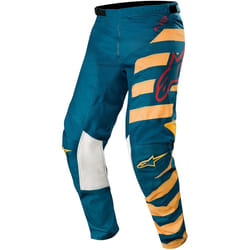 Alpinestars Racer Braap Pantaloni motocross, blu-giallo, dimensione 30 per uomo