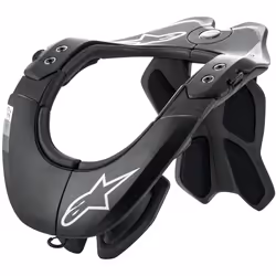 Alpinestars BNS Tech-2 Protettore del collo, nero-grigio, dimensione L XL per uomo