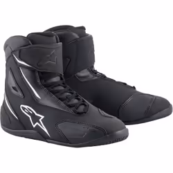 Alpinestars Fastback 2 Scarpe da moto, nero-bianco, dimensione 45 per uomo