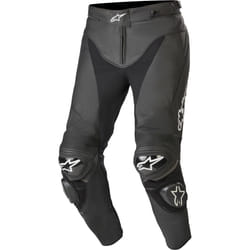Alpinestars Track v2 Pantaloni in pelle moto, nero, dimensione 54 per uomo