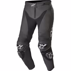 Alpinestars Track v2 Pantaloni in pelle moto, nero, dimensione 54 per uomo